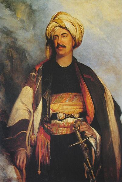 Robert Scott Lauder David Roberts dressed in oriental clothing oil painting picture